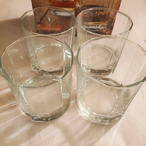 Libbey Drinking Glasses Set of 4 Octagon shaped. Crafted in the USA. - Picture 5 of 7